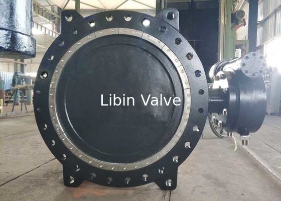 DN1000 Flange Bağlantısı Çift Offset Kelebek Valf, dökme demir metal oturmuş kelebek valfleri