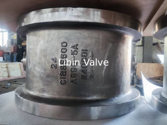 Dupleks paslanmaz çelik çifte disk dcheck valfi