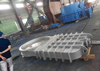 DN1200 Çift Akış Yönü Metal Oturumlu Kapı Valfı, Paslanmaz Çelik Kapı Valfı Basınç 1.0-2.5MPA