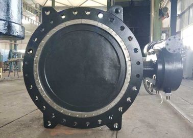 DN1000 Flange Bağlantısı Çift Offset Kelebek Valf, dökme demir metal oturmuş kelebek valfleri