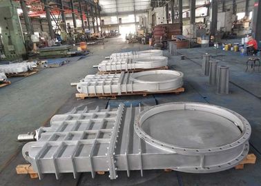DN1200 Çift Akış Yönü Metal Oturumlu Kapı Valfı, Paslanmaz Çelik Kapı Valfı Basınç 1.0-2.5MPA